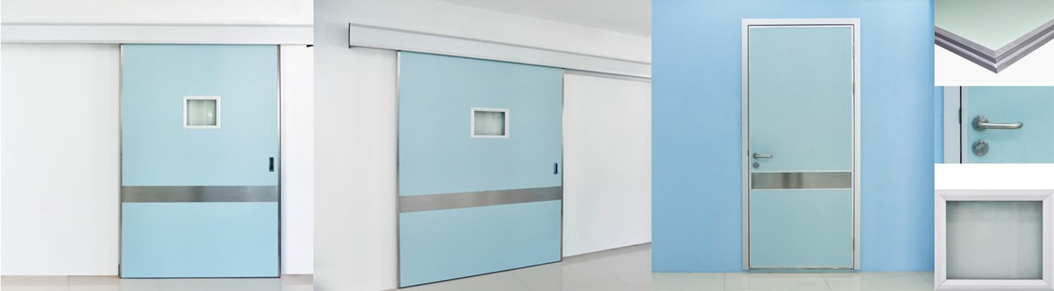 Медицинские двери NOVA-DOORS с защитой от рентгеновских лучей.
